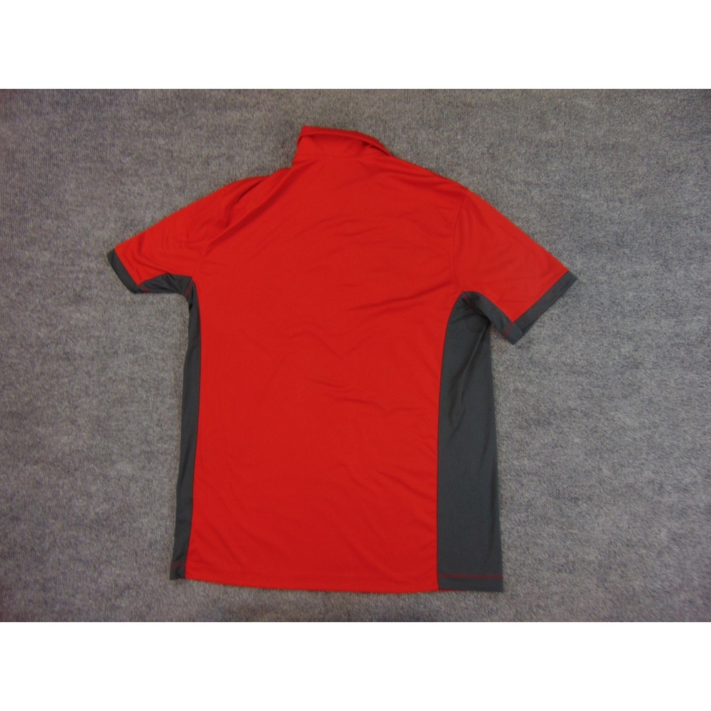 Ole Miss Rebels Polo Shirt‎ Mens Large Red Black Nike Dri-Fit - Picture 3 of 8